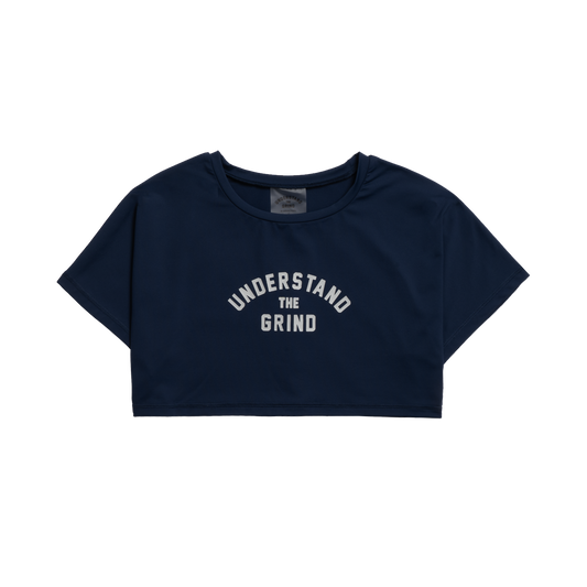 Women's Crop Tee - Navy