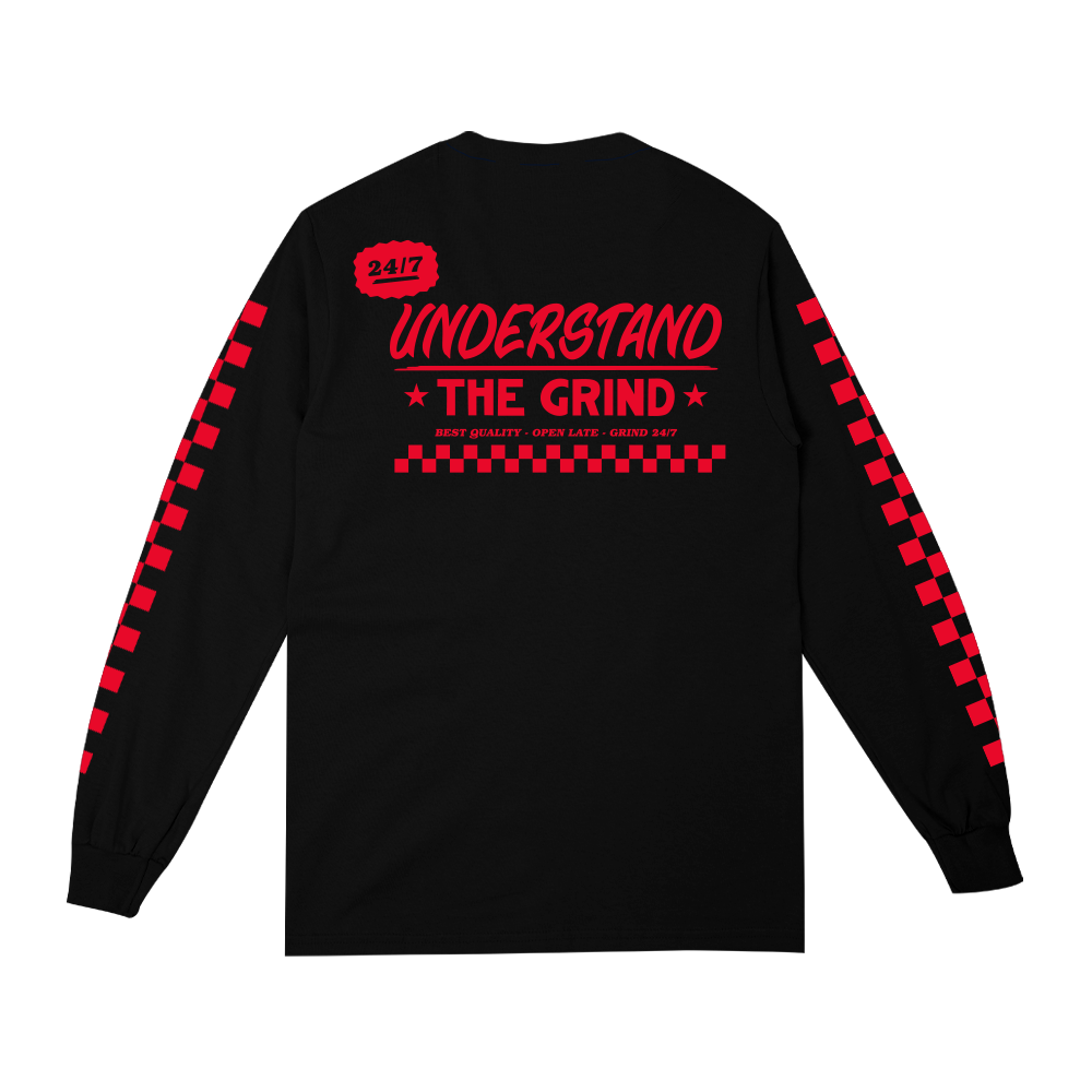 Dinner is Served Long Sleeve Tee - Black