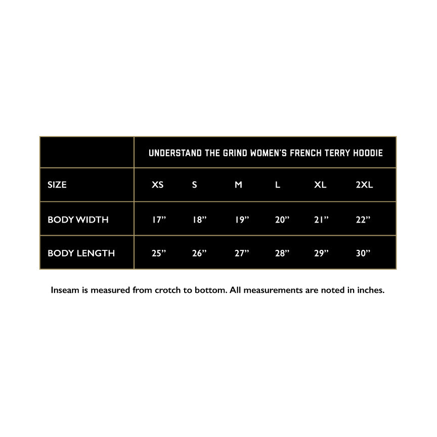 Understand the Grind Script Women's Zip-Up Hoodie - Marled Ash