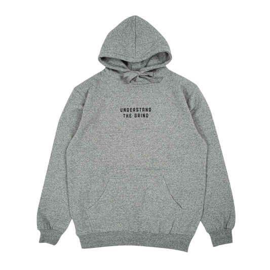 Understand the Grind Men's Embroidered Pullover Hoodie - Heather Grey